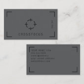 クロスフォーカスのロゴ名刺テンプレート 名刺 (正面/裏面)