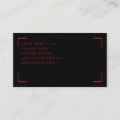 クロスフォーカスのロゴ名刺テンプレート 名刺 (裏面)