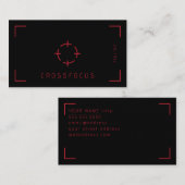 クロスフォーカスのロゴ名刺テンプレート 名刺 (正面/裏面)