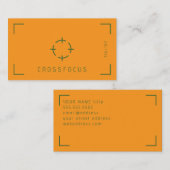 クロスフォーカスのロゴ名刺テンプレート 名刺 (正面/裏面)