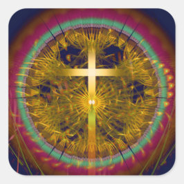 クロスフラクタルアートラウンドコンポジション スクエアシール