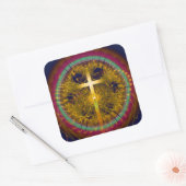 クロスフラクタルアートラウンドコンポジション スクエアシール (封筒)