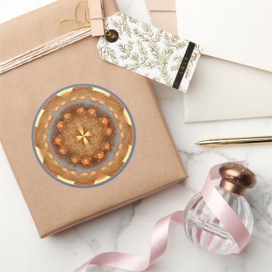 クロスブライトラウンドオーナメント ラウンドシール (ギフト)