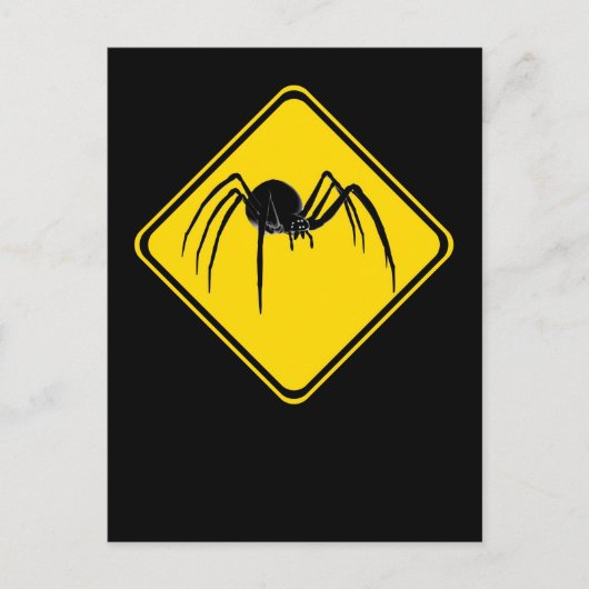 クロスブラックウィドウ注意！ ポストカード (正面)