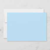 クロスブルーストライプ招待状ボーイフォトバプテスマ 招待状 (裏面)