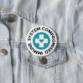 クロスブルーハートの免疫能低下 缶バッジ (インサイチュ)