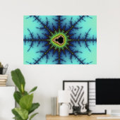 クロスヘアカーソル – フラクタルポスター ポスター (ホームオフィス)