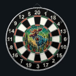 クロスヘアスタイルの森ムース ダーツボード<br><div class="desc">森カラフルのムースのaの円形デザインで、顕著なターゲットを持つ。</div>