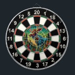 クロスヘアスタイルの森ムース ダーツボード<br><div class="desc">森カラフルのムースのaの円形デザインで、顕著なターゲットを持つ。</div>