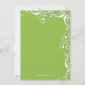 クロスベビエレガントーガールバプテスマ《キリスト教》洗礼式や命名式 招待状 (裏面)