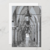 クロスホールクラクフ、ポーランドフラットカード 招待状 (正面/裏面)