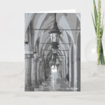 クロスホールクラクフ ポーランド 折り紙カード