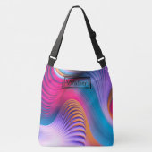 クロスボディトートバッグ – 抽象芸術アート クロスボディバッグ (正面)