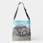 クロスボディバッグ建築絵を描アイディア クロスボディバッグ (裏面)