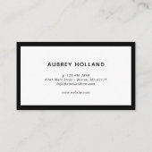 クロスボビーピンキュートブラックピンク美容師 名刺 (裏面)