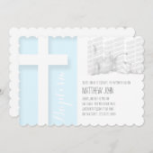 クロスボモダンーイフォトバプティスマカスタム招待状 招待状 (正面/裏面)