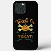 クロスボーンのトリックまたは治療ハロウィーンカボチャ Case-Mate iPhoneケース (裏面)