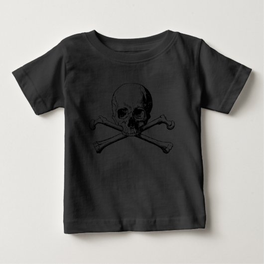 クロスボーンスカル ベビーTシャツ (正面)