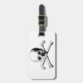 クロスボーンスカル ラゲッジタグ (正面縦)