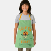 クロスボーンハロウィーンカボチャ顔 エプロン (インサイチュ)