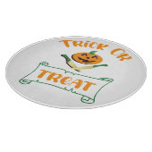 クロスボーンハロウィーンカボチャ顔 カッティングボード (角)