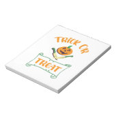 クロスボーンハロウィーンカボチャ顔 ノートパッド (回転)