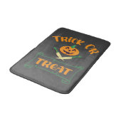 クロスボーンハロウィーンカボチャ顔 バスマット (アングル)
