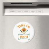 クロスボーンハロウィーンカボチャ顔 マグネット (インサイチュ (食洗機))