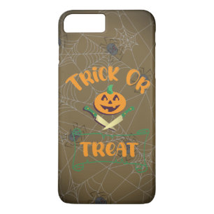 クロスボーンハロウィーンカボチャ顔 iPhone 8 PLUS/7 PLUSケース