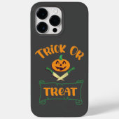 クロスボーンハロウィーンカボチャ顔 Case-Mate iPhoneケース (裏面)