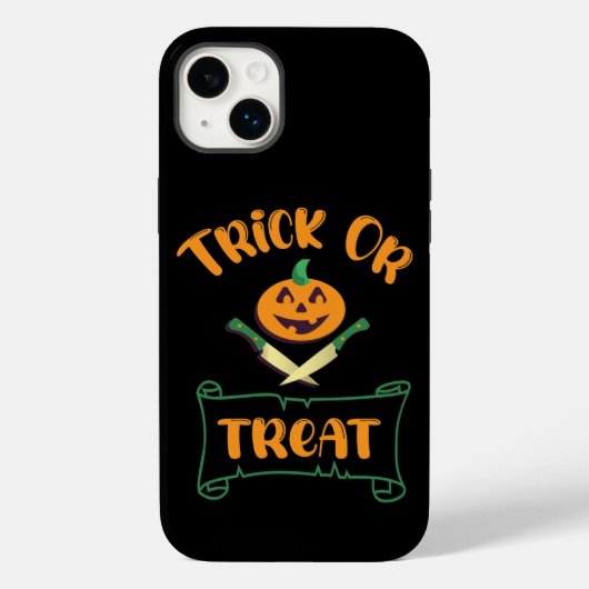 クロスボーンハロウィーンカボチャ顔 Case-Mate iPhoneケース (裏面)