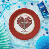 クロスマイクリスマスパーソナライズされた ペーパープレート (パーティー)