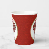 クロスマイクリスマスパーソナライズされた 紙コップ (左)