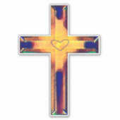 クロスマイハートカラフルクロスシール シール (正面)