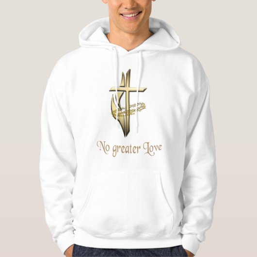 クロスメンズクリスチャンTシャツ パーカ (正面)