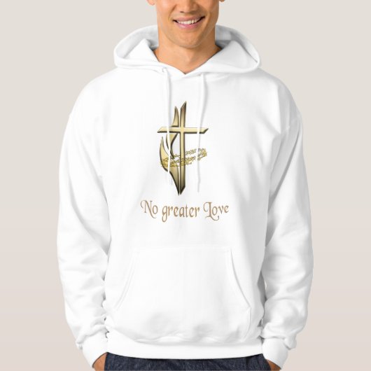 クロスメンズクリスチャンTシャツ パーカ (正面)