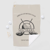 クロスモダンクラブ名 ゴルフタオル (インサイチュ)