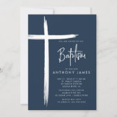 クロスモダンボーイズ洗礼招待状 招待状 (正面)