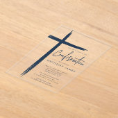 クロスモダンボーイズ確認招待状 アクリル招待状 (レイダウン)