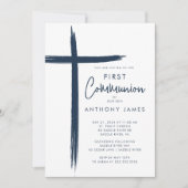 クロスモダン・ボーイズ・ファースト・コミュニオン 招待状 (正面)
