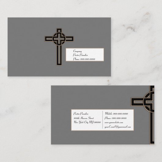 クロスモダン 名刺 (正面/裏面)