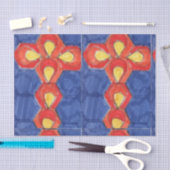 クロスモチーフティッシュペーパー 薄葉紙 (クラフト)