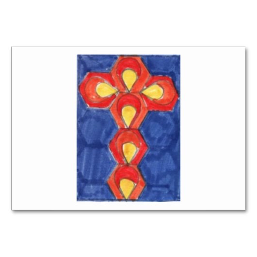 クロスモチーフテーブルカード テーブルナンバー (正面)