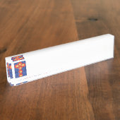 クロスモチーフデスク名リスト デスクネームプレート (側面)