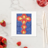 クロスモチーフホワイト紙ナプキンス スタンダードカクテルナプキン (インサイチュ)