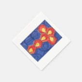 クロスモチーフホワイト紙ナプキンス スタンダードカクテルナプキン (角)