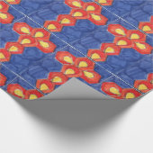 クロスモチーフ光沢ラッピング紙 ラッピングペーパー (角)