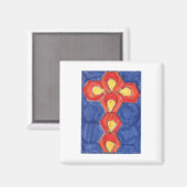 クロスモチーフ角磁石 マグネット (正面/裏面)