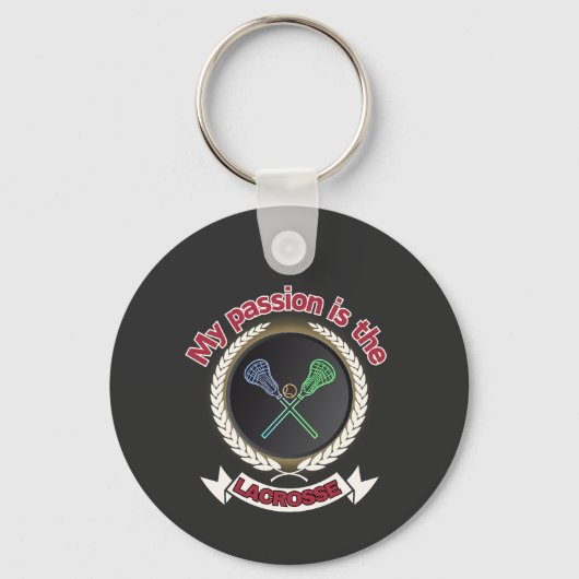 クロスラクロススティックボールパッションスポーツゲーム キーホルダー (正面)