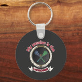 クロスラクロススティックボールパッションスポーツゲーム キーホルダー (正面)